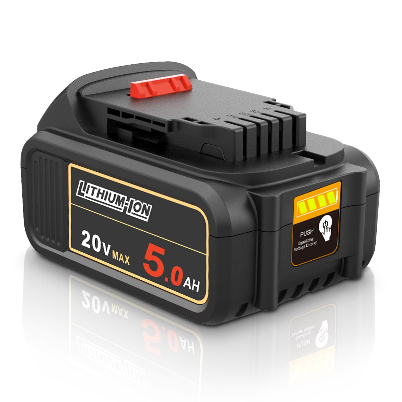 Waitley 2 Pack 20V 6.0A Replacement Battery Compatible with Dewalt DCB200 DCD DCF DCG Series Cordless Power Tools