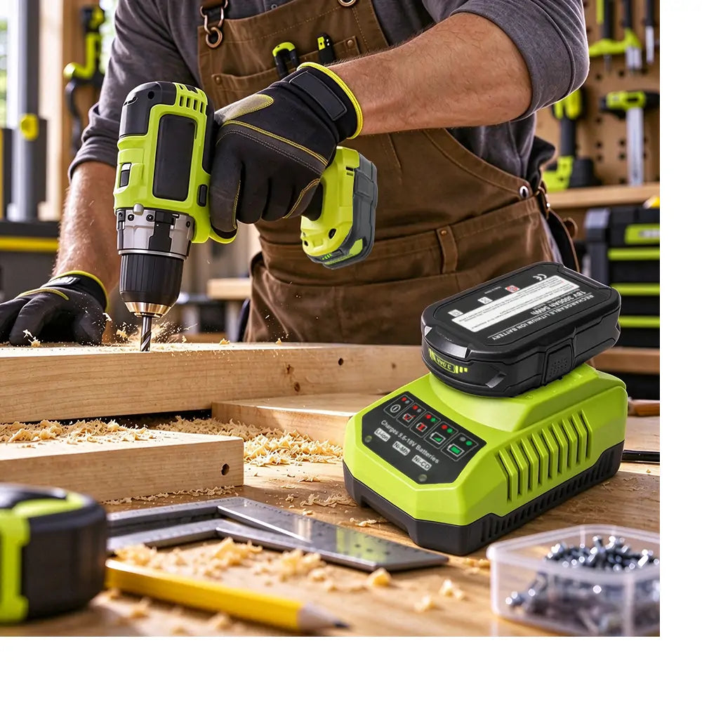 Waitley 18V 3.0Ah 2-Pack Batteries with Charger Compatible with Ryobi ONE+ Tools
