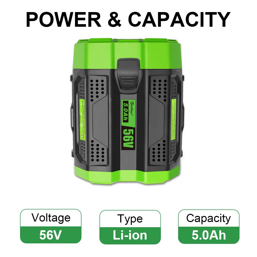 Waitley 56V 5Ah Replacement Battery Compatible with EGO Power Tools