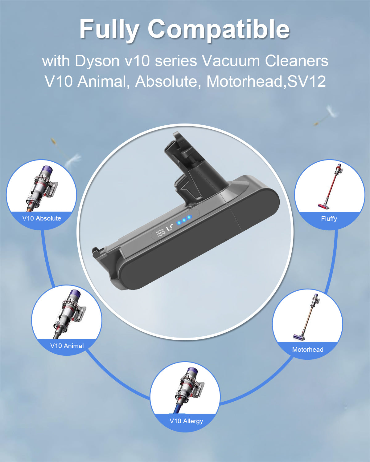 Dyson V10 battery health indicator