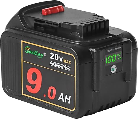 Waitley 20V 9.0Ah Battery Compatible with DEWALT Power Tools