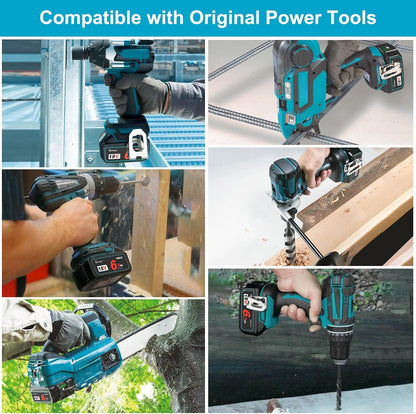Waitley 18V 6.0Ah Battery Compatible with Makita Power Tools