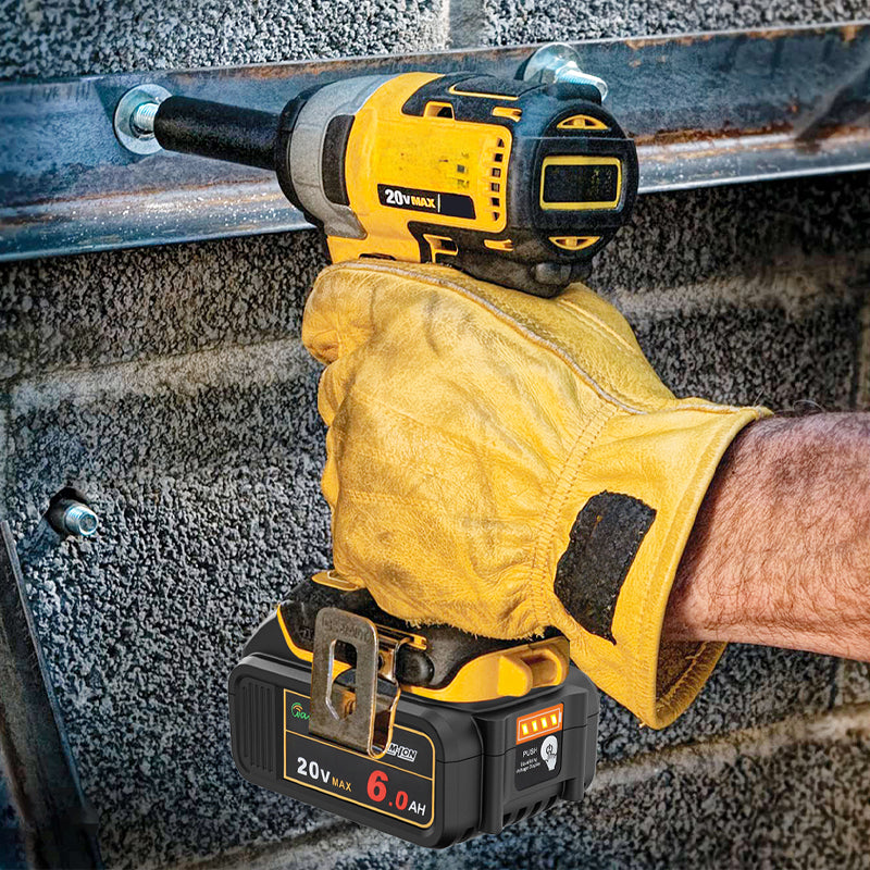 Waitley 20V 6.0Ah Battery Compatible with DeWalt Power Tools