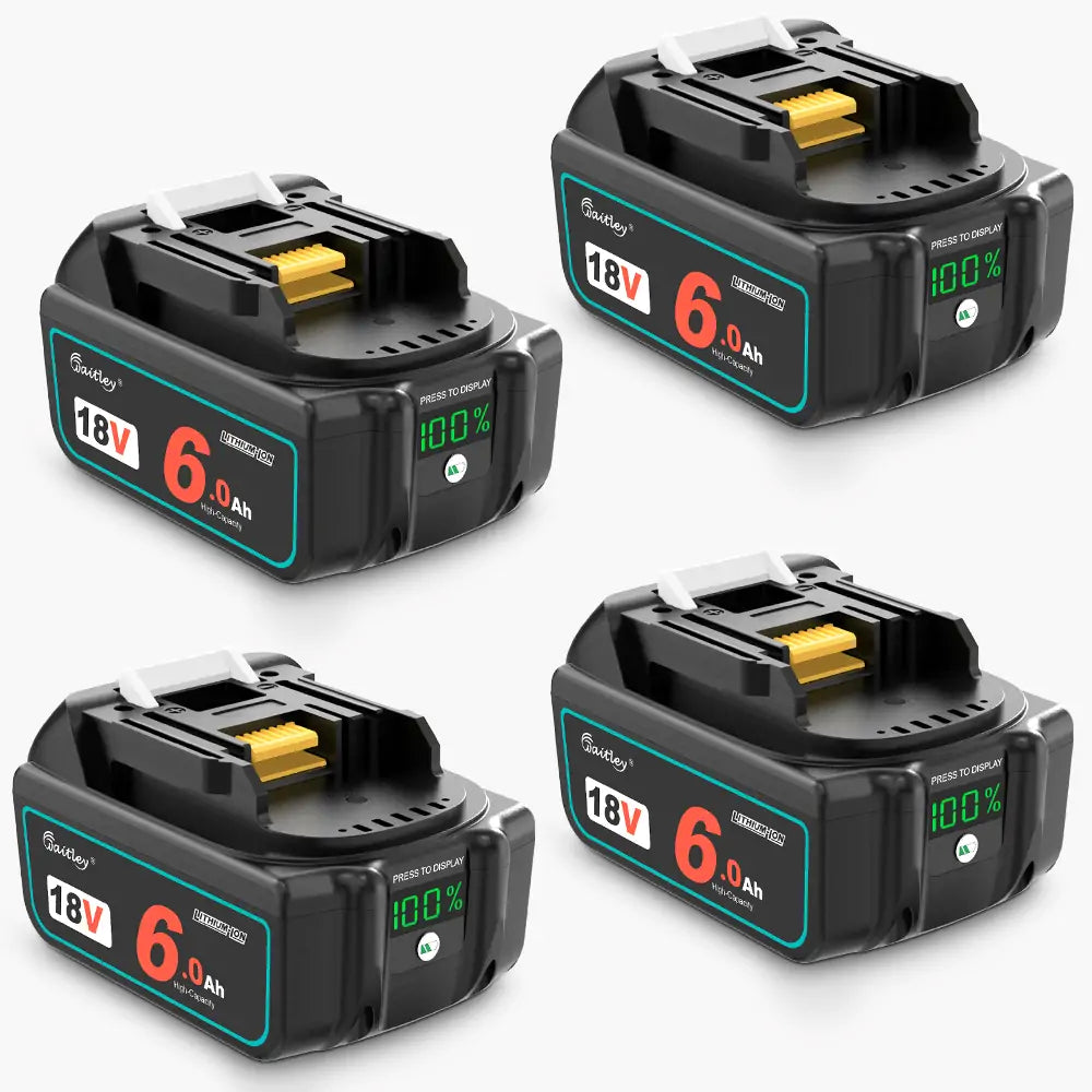 Waitley 18V 6.0Ah Replacement Battery Compatible with Makita Power Tools