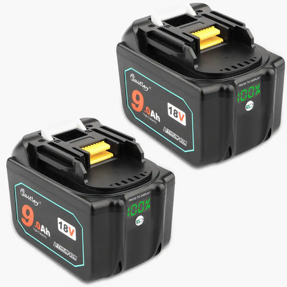 Waitley 18V 9.0Ah Replacement Battery Compatible with Makita Power Tools