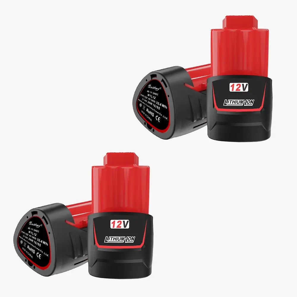 Waitley 12V 3.0Ah Replacement Battery Compatible with Milwaukee Power Tools
