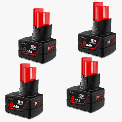 Waitley 12V 9.0Ah Replacement Battery Compatible with Milwaukee Power Tools